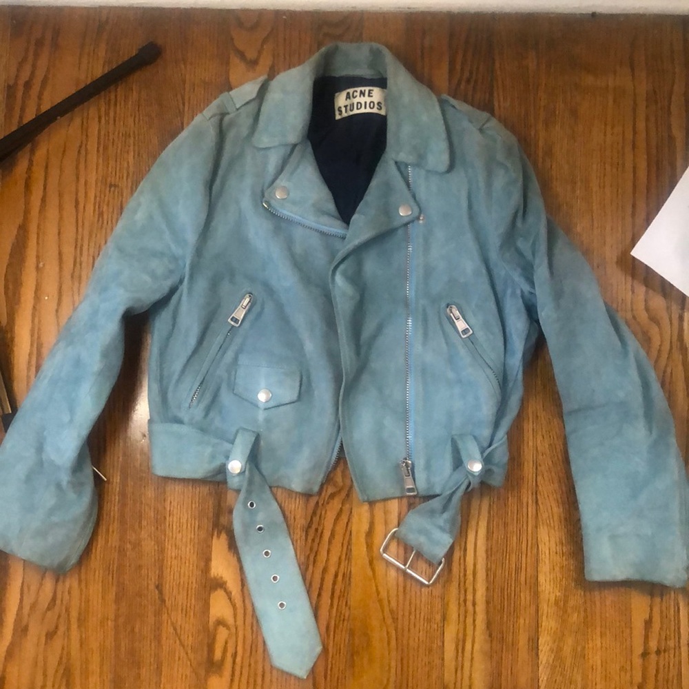 Acne Studio Blue leather jacket